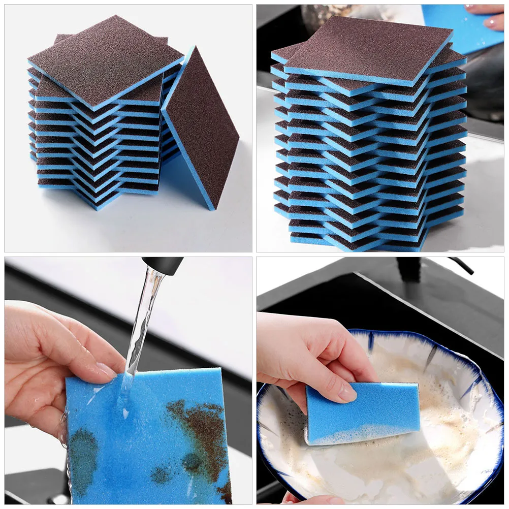 1pc Kitchen Cleaning Sponge Multi-Functional Reusable Dish Scrubber Wok Pad Thick Double Sided Stain Rust Removal Scrub Sponge
1pc Kitchen Cleaning Sponge Multi-Functional Reusable Dish Scrubber Wok Pad Thick Double Sided Stain Rust Removal Scrub Sponge