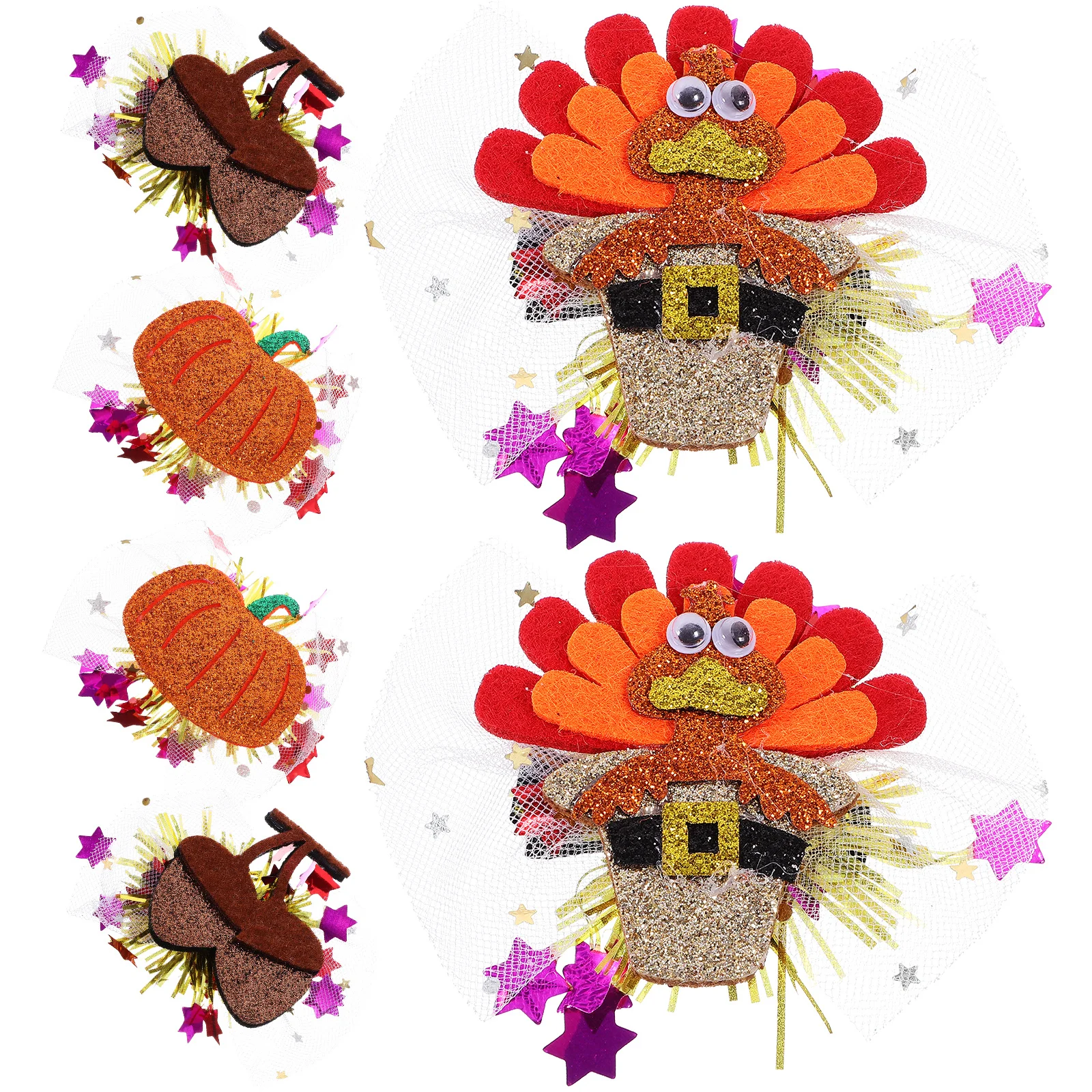 6 шт., заколки для волос на День Благодарения, креативные заколки для женщин, маленькие аксессуары для волос для праздничной вечеринки, турецкая заколка на День Благодарения
6 шт., заколки для волос на День Благодарения, креативные заколки для женщин, маленькие аксессуары для волос для праздничной вечеринки, турецкая заколка на День Благодарения