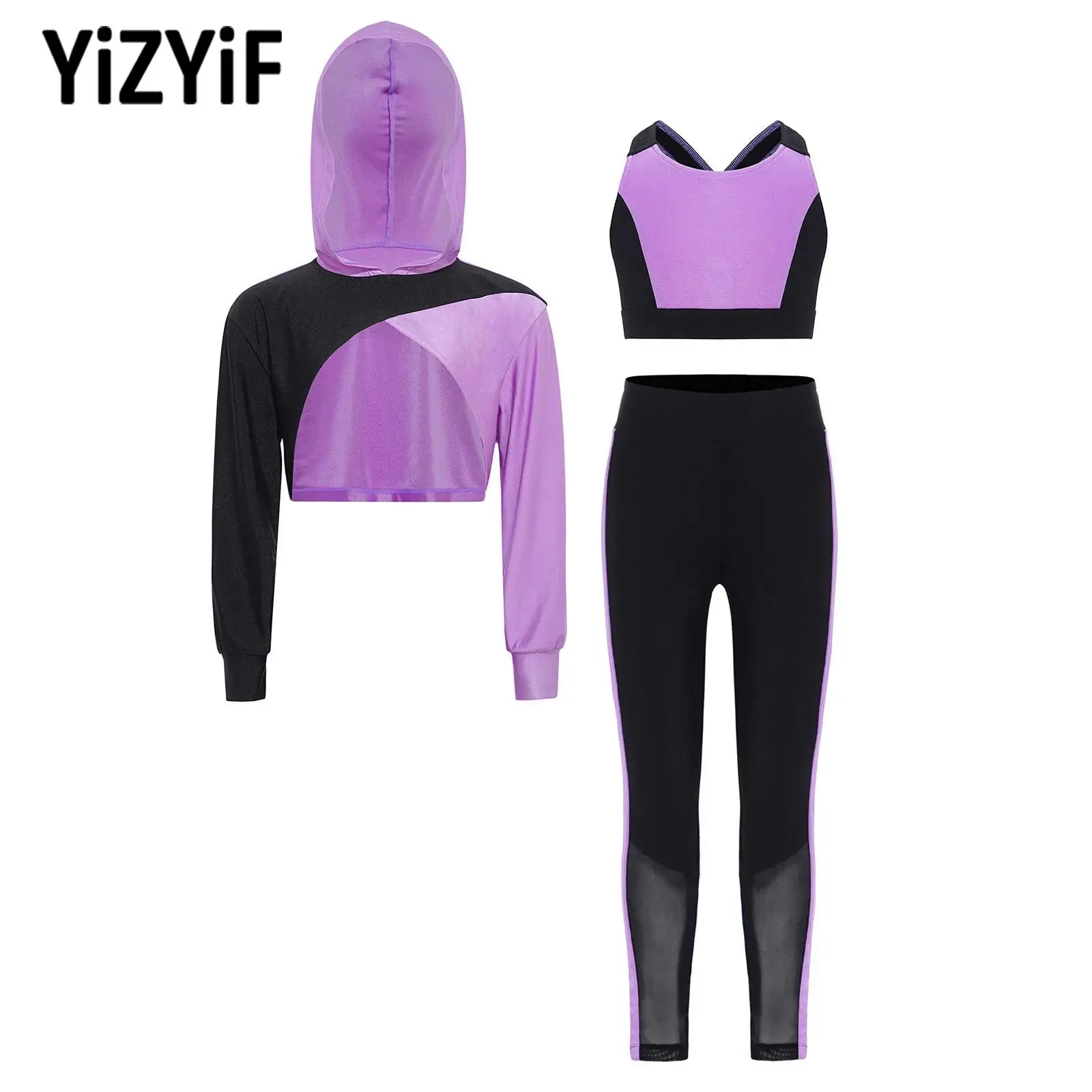 Дышащая спортивная одежда с цветными блоками для девочек-подростков, укороченная толстовка с длинными рукавами и асимметричным подолом + жилет + леггинсы, комплект для выступлений в тренажерном зале
Дышащая спортивная одежда с цветными блоками для девочек-подростков, укороченная толстовка с длинными рукавами и асимметричным подолом + жилет + леггинсы, комплект для выступлений в тренажерном зале