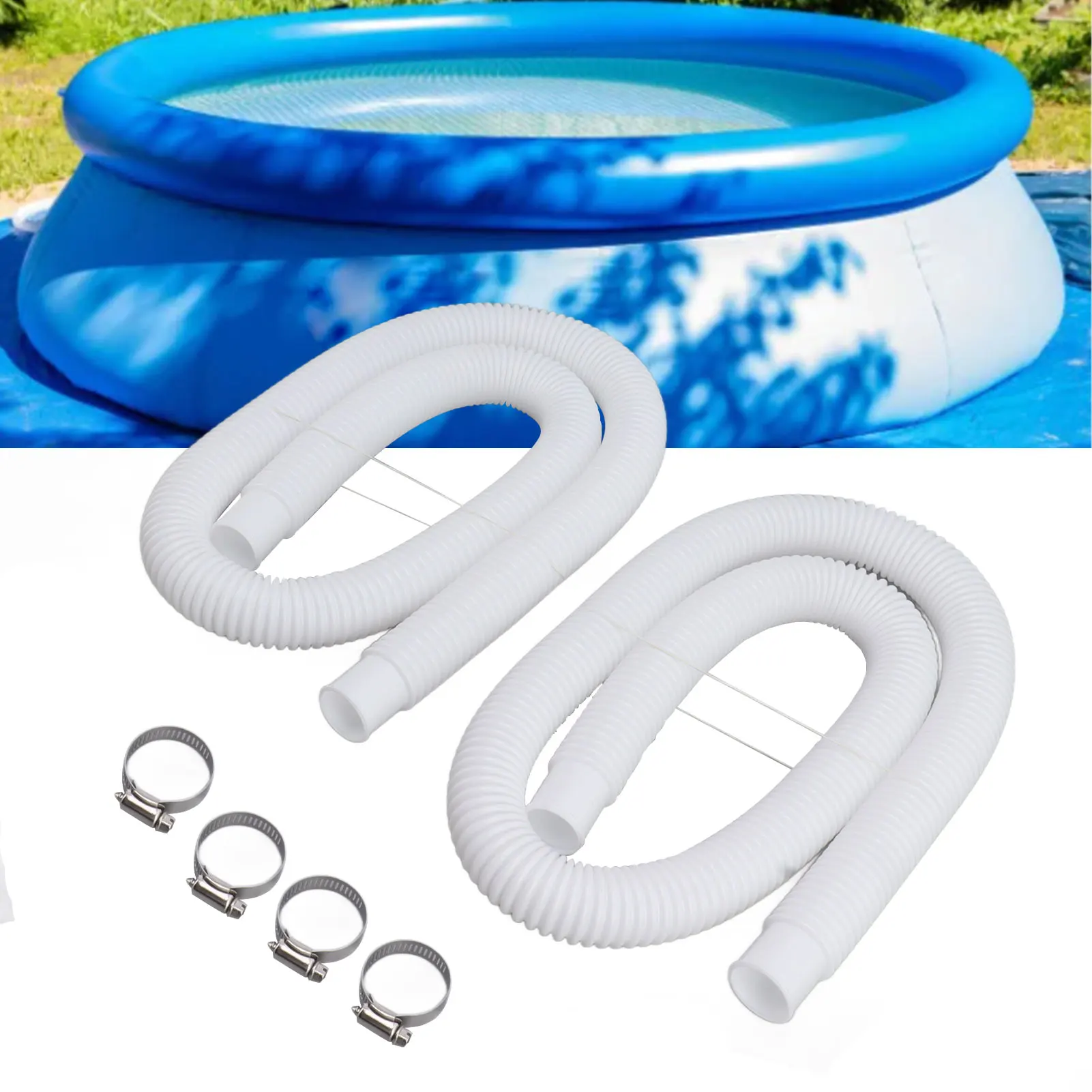 Swimming Pool Replacement Hoses with Clamps for 300 330 530 1000 Gallon Pool Pump Pool Hoses and Clamps Pool Hose with Clamps
Swimming Pool Replacement Hoses with Clamps for 300 330 530 1000 Gallon Pool Pump Pool Hoses and Clamps Pool Hose with Clamps