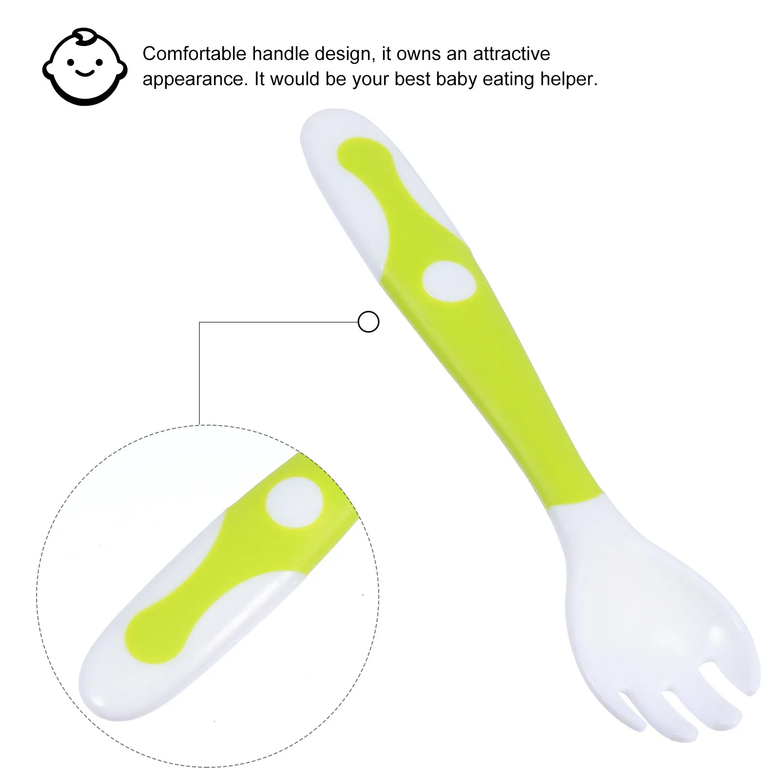 1Set Baby Learning Spoon Fork Training Tableware Toddler Eating Tools Infant Safe Bendable Kids Utensils Anti-Skid Handle
1Set Baby Learning Spoon Fork Training Tableware Toddler Eating Tools Infant Safe Bendable Kids Utensils Anti-Skid Handle