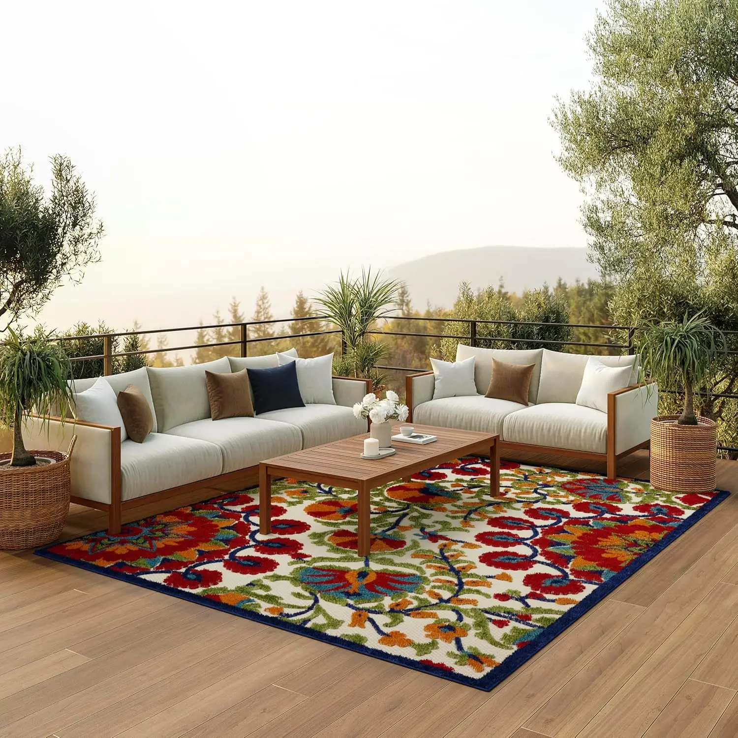 Home Aloha Red Multicolor 7' x 10' Area Rug - Easy Clean, Non Shedding, Bed Room, Living Room, Dining Room, Kitchen (7' x 10'
Home Aloha Red Multicolor 7' x 10' Area Rug - Easy Clean, Non Shedding, Bed Room, Living Room, Dining Room, Kitchen (7' x 10'