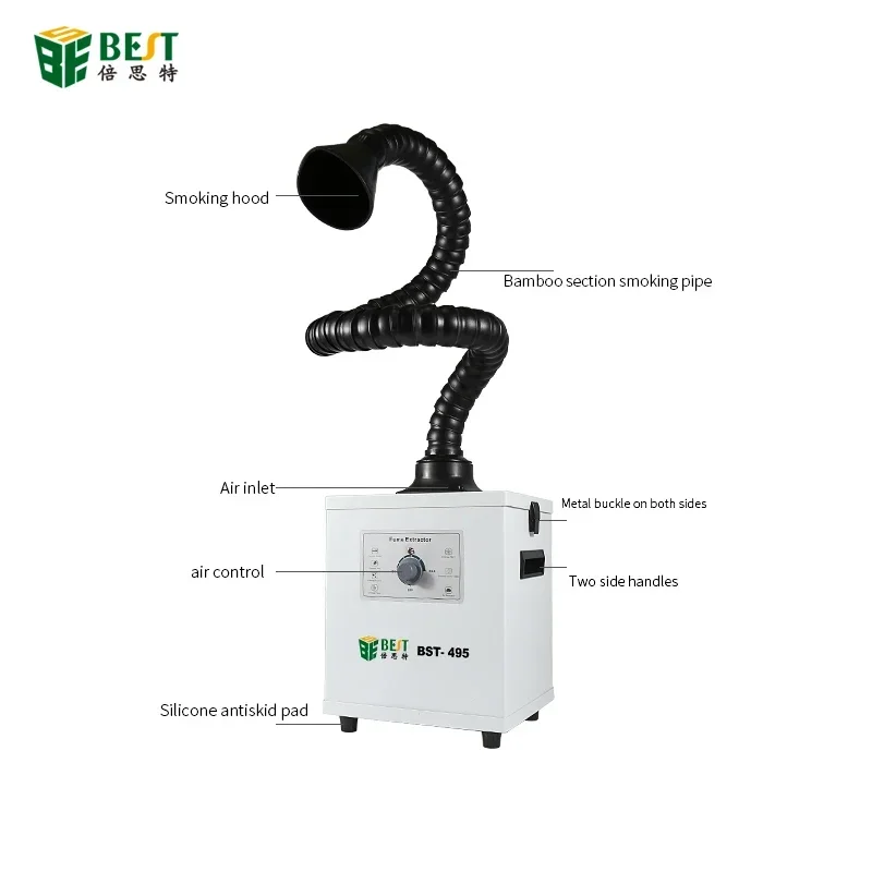BST-495 filter Exhaust Industrial Purifying Instrument Soldering Smoke Fume Extractor for Laser Separating Machine
BST-495 filter Exhaust Industrial Purifying Instrument Soldering Smoke Fume Extractor for Laser Separating Machine