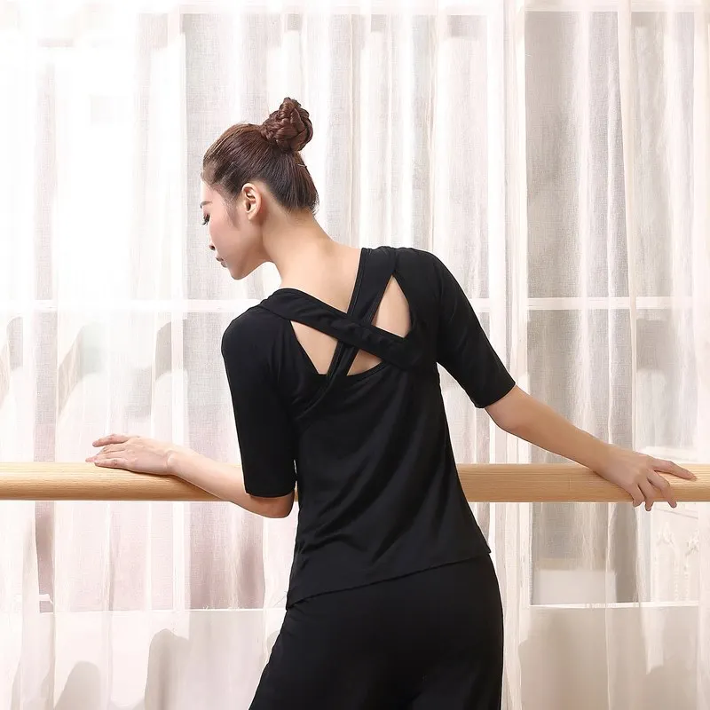 Modal Latin Dance Top Women's Yoga Practice Top Back Cross Chinese Dance Suit Top
Modal Latin Dance Top Women's Yoga Practice Top Back Cross Chinese Dance Suit Top