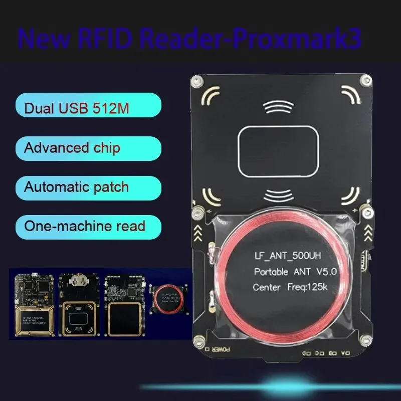 NEW Proxmark3 512M RFID Card Reader IC/ID Key Writer NFC 5.0 Smart Chip Copier Programmer Kit UID S50 Decoding Duplicator
NEW Proxmark3 512M RFID Card Reader IC/ID Key Writer NFC 5.0 Smart Chip Copier Programmer Kit UID S50 Decoding Duplicator