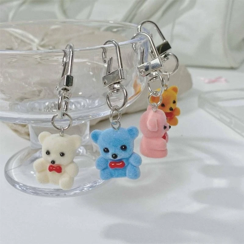 Practical Small Sturdy Flocking Bear Charm Accessory for Keychains Phones Decoration Portable Gifts for All Ages Y08E
Practical Small Sturdy Flocking Bear Charm Accessory for Keychains Phones Decoration Portable Gifts for All Ages Y08E