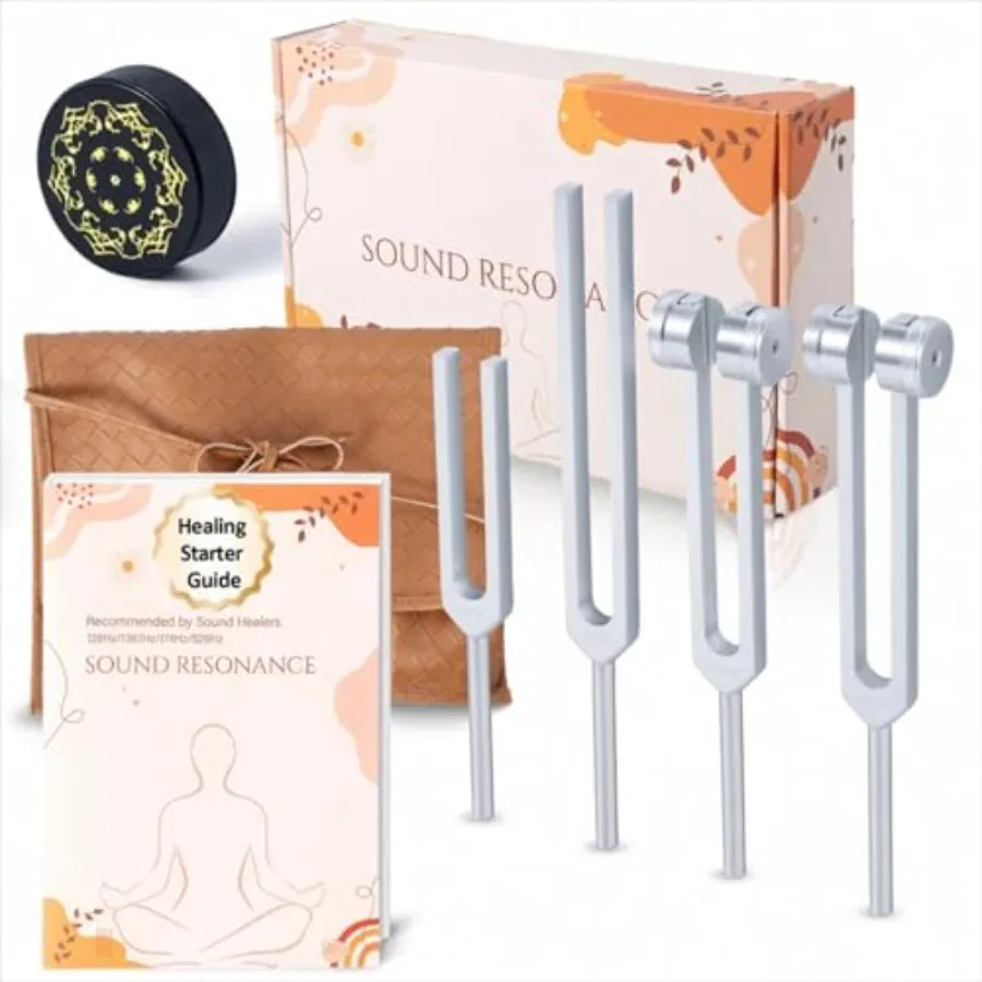 Tuning Forks for Healing Set Including Four Frequency 128Hz 136.1Hz 174Hz 528Hz Yoga and Meditation Accessories Chakra Sound Th
Tuning Forks for Healing Set Including Four Frequency 128Hz 136.1Hz 174Hz 528Hz Yoga and Meditation Accessories Chakra Sound Th