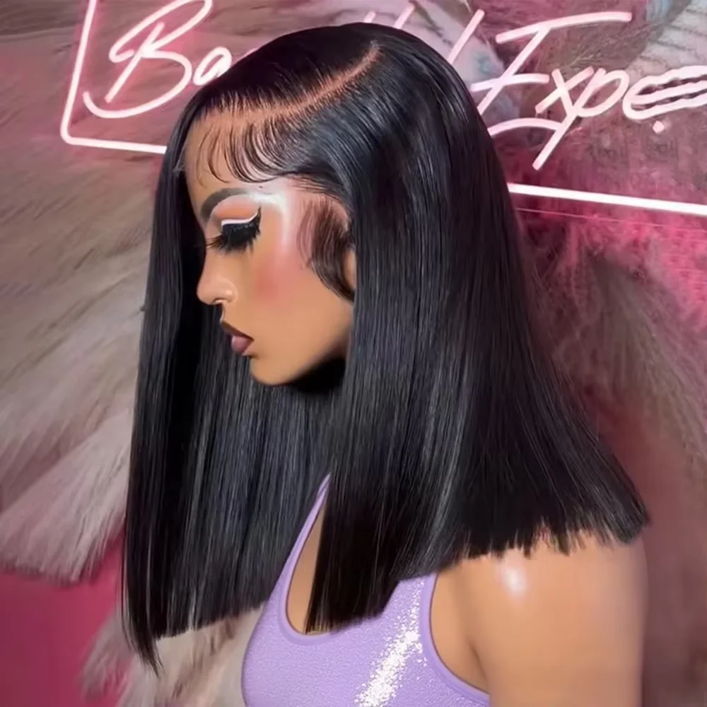 Straight 250% Density Short Bob 13x4 HD Lace Front Human Hair Wigs Women Peruvian Virgin Frontal Wigs Glueless Lace Closure Wigs
Straight 250% Density Short Bob 13x4 HD Lace Front Human Hair Wigs Women Peruvian Virgin Frontal Wigs Glueless Lace Closure Wigs