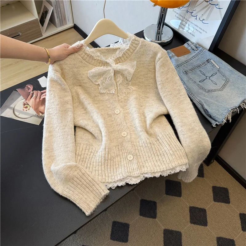 Вязаный свитер Sweet Lace Splice Long Sve round Ne Regular Thin Polyester Fiber 2025 Winter New Sle Age-Defng Top
Вязаный свитер Sweet Lace Splice Long Sve round Ne Regular Thin Polyester Fiber 2025 Winter New Sle Age-Defng Top