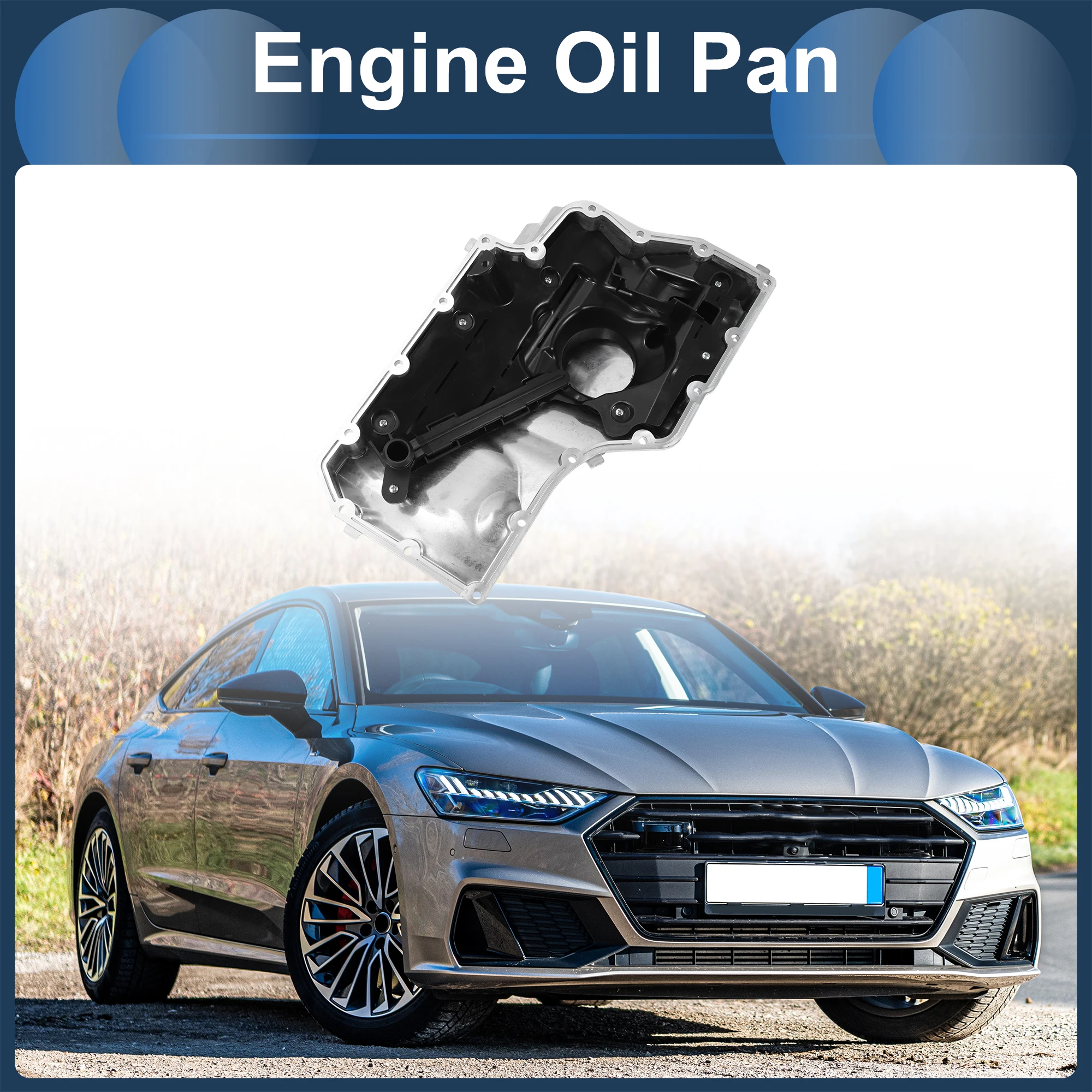 UXCELL 1 Pcs No.06L103598R Engine Oil Pan for Audi A7 Sportback Aluminum Silver Tone 
UXCELL 1 Pcs No.06L103598R Engine Oil Pan for Audi A7 Sportback Aluminum Silver Tone