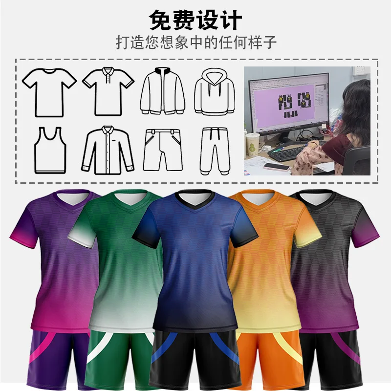 Digital Printed Uniforms Competition Soccer Training Camp In Stock Custom Jerseys
Digital Printed Uniforms Competition Soccer Training Camp In Stock Custom Jerseys