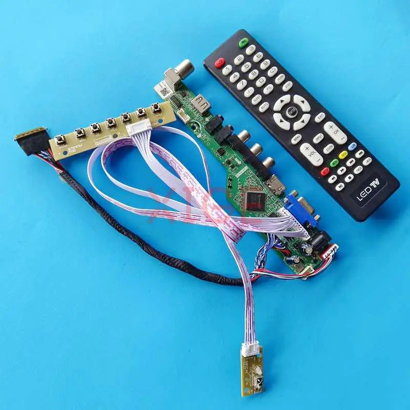 Kit For LTN156AT19-001 LTN156AT20-H01 15.6" 1366x768 Laptop Screen 40-Pin LVDS HDMI+VGA+AV+USB Analog TV Driver Controller Board
Kit For LTN156AT19-001 LTN156AT20-H01 15.6" 1366x768 Laptop Screen 40-Pin LVDS HDMI+VGA+AV+USB Analog TV Driver Controller Board