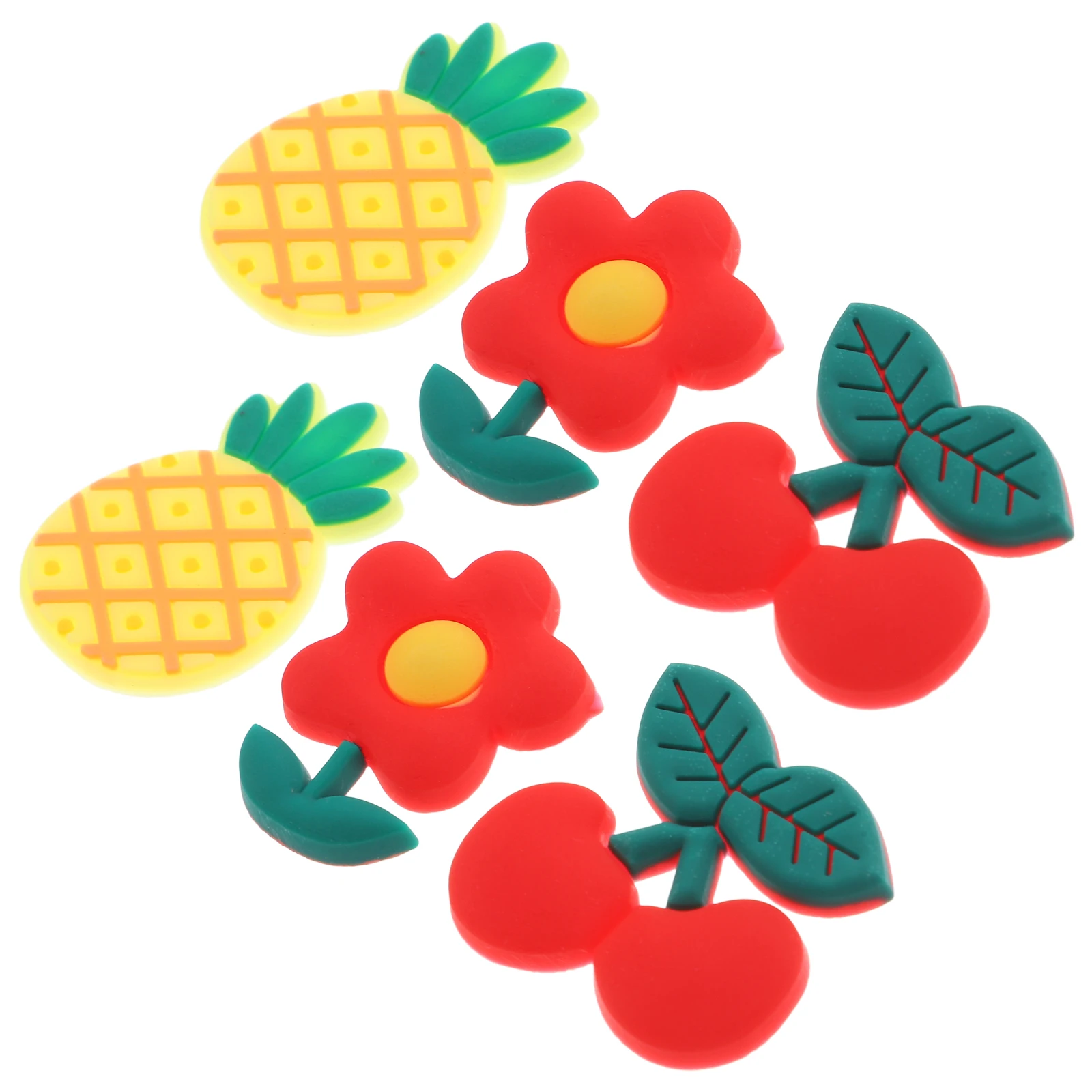 15pcs PVC Plastic Crafts Charms Cute Phone Case Accessories Cherry Blossom Pineapple Simulated naments DIY
15pcs PVC Plastic Crafts Charms Cute Phone Case Accessories Cherry Blossom Pineapple Simulated naments DIY