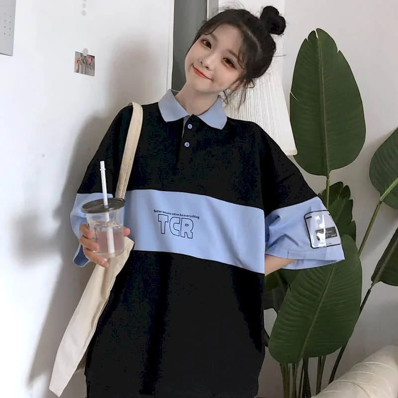 Summer Men Women's T-irts Lapel Japanese orts Faionable Casual Wear for Men And Women Comfortable Breathable Material
Summer Men Women's T-irts Lapel Japanese orts Faionable Casual Wear for Men And Women Comfortable Breathable Material