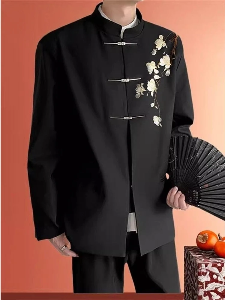 New Chinese Sle Heavy Embroidery Plum Blossom Men's Suiting Jaet Spring Autumn Faion Urban Men's Western Suit Trendy
New Chinese Sle Heavy Embroidery Plum Blossom Men's Suiting Jaet Spring Autumn Faion Urban Men's Western Suit Trendy