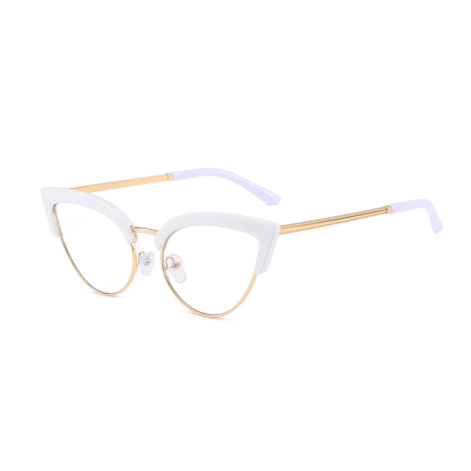 New Vintage Cat Eye Glasses Frame New Stylish Semi Metal Rim Women Eyewear Trendy Brand Design Non-prescription Eyeglasses
New Vintage Cat Eye Glasses Frame New Stylish Semi Metal Rim Women Eyewear Trendy Brand Design Non-prescription Eyeglasses