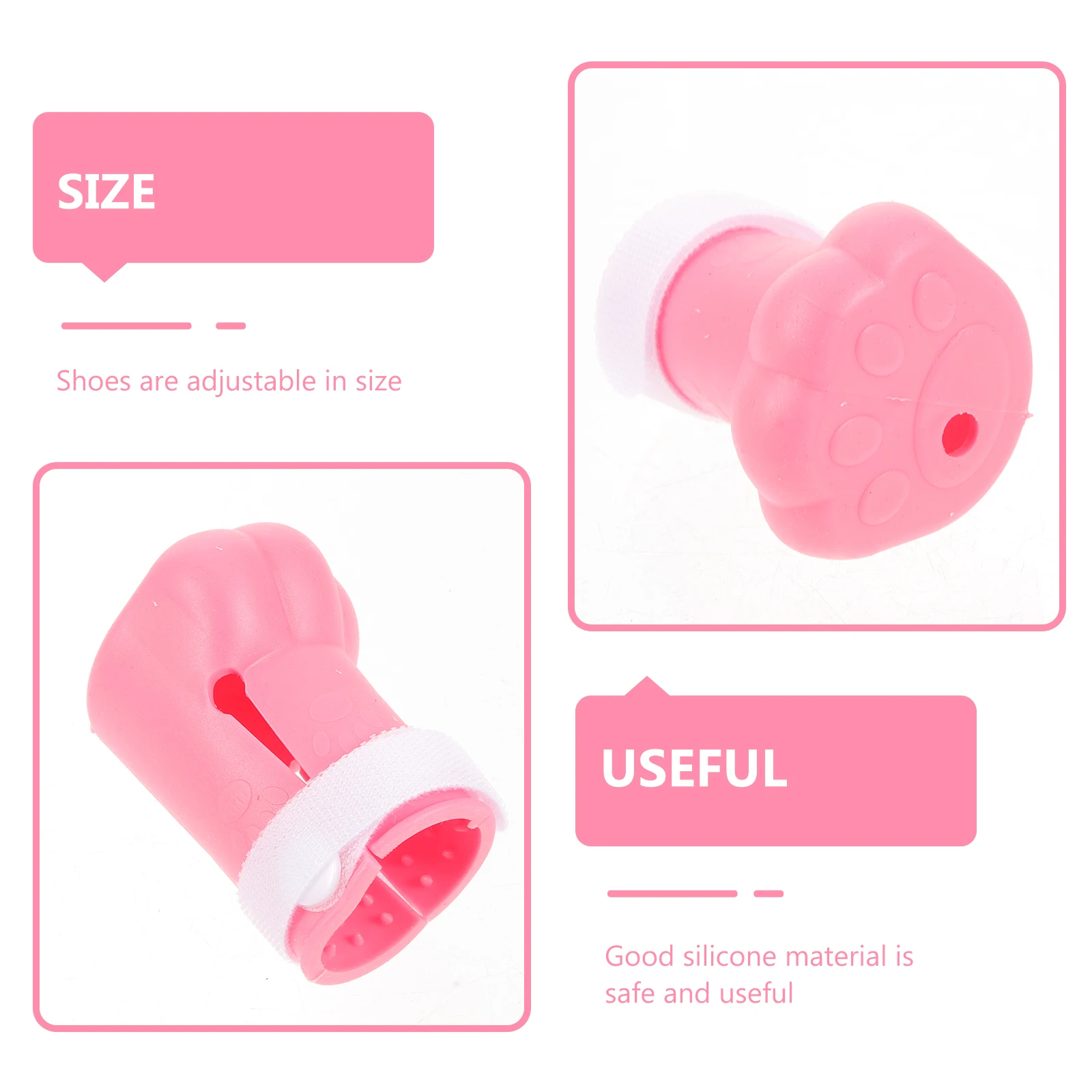 4pcs Silicone Boots Anti-Scratch Nail Covers Waterproof Grooming Bathing Shoes Claw Protection Adjustable Size Booties Paw
4pcs Silicone Boots Anti-Scratch Nail Covers Waterproof Grooming Bathing Shoes Claw Protection Adjustable Size Booties Paw
