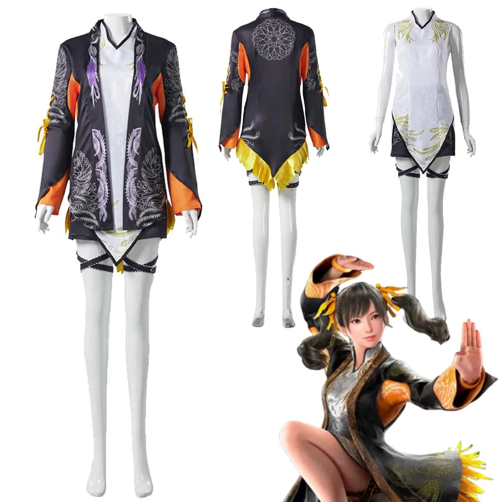 Anime Game Tekken8 Ling XiaoYu Cosplay Costume Role-playing Clothing Women Female Fantasia Outfits Halloween Carnival Suits
Anime Game Tekken8 Ling XiaoYu Cosplay Costume Role-playing Clothing Women Female Fantasia Outfits Halloween Carnival Suits