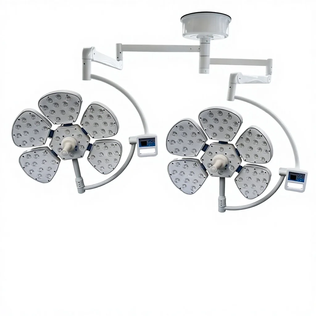 Medical Petal Shape LED Surgical Lamp 5+5 Dual Heads Shadowless Light For General Surgery Operation Room Hospital
Medical Petal Shape LED Surgical Lamp 5+5 Dual Heads Shadowless Light For General Surgery Operation Room Hospital