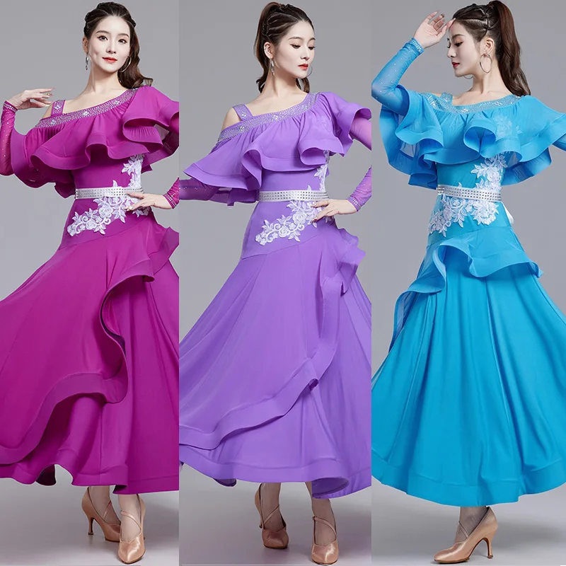 Latin Dance Ballroom Dance Performance Dress Long Sleeve Diamond Dress Competition Clothes Waltz Latin Dance Dress DQL9508
Latin Dance Ballroom Dance Performance Dress Long Sleeve Diamond Dress Competition Clothes Waltz Latin Dance Dress DQL9508