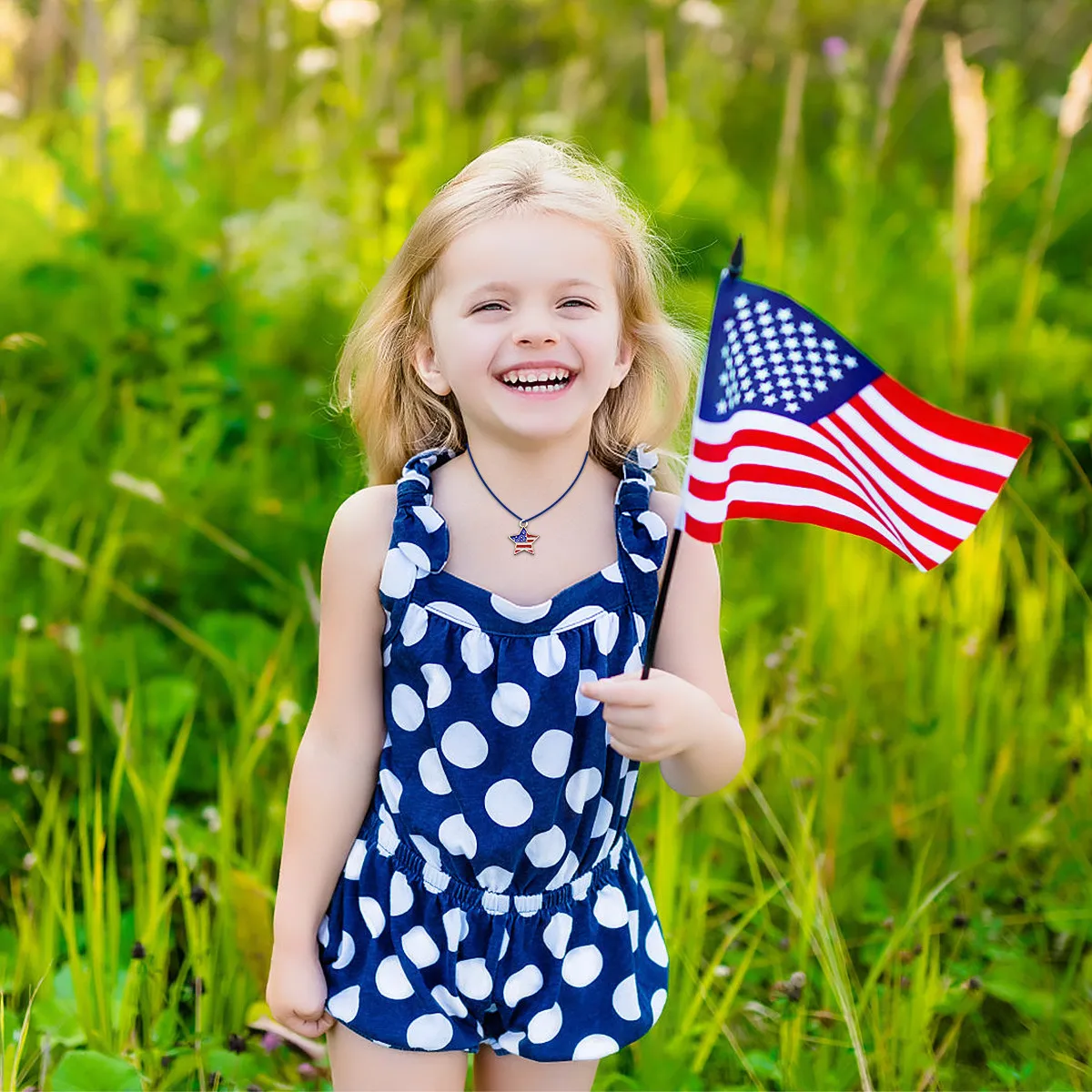 20Pcs Star Shaped American Flag Pendant Charms Alloy DIY Jewelry Charms for Necklace Bracelet Earrings Keyring Anklet
20Pcs Star Shaped American Flag Pendant Charms Alloy DIY Jewelry Charms for Necklace Bracelet Earrings Keyring Anklet