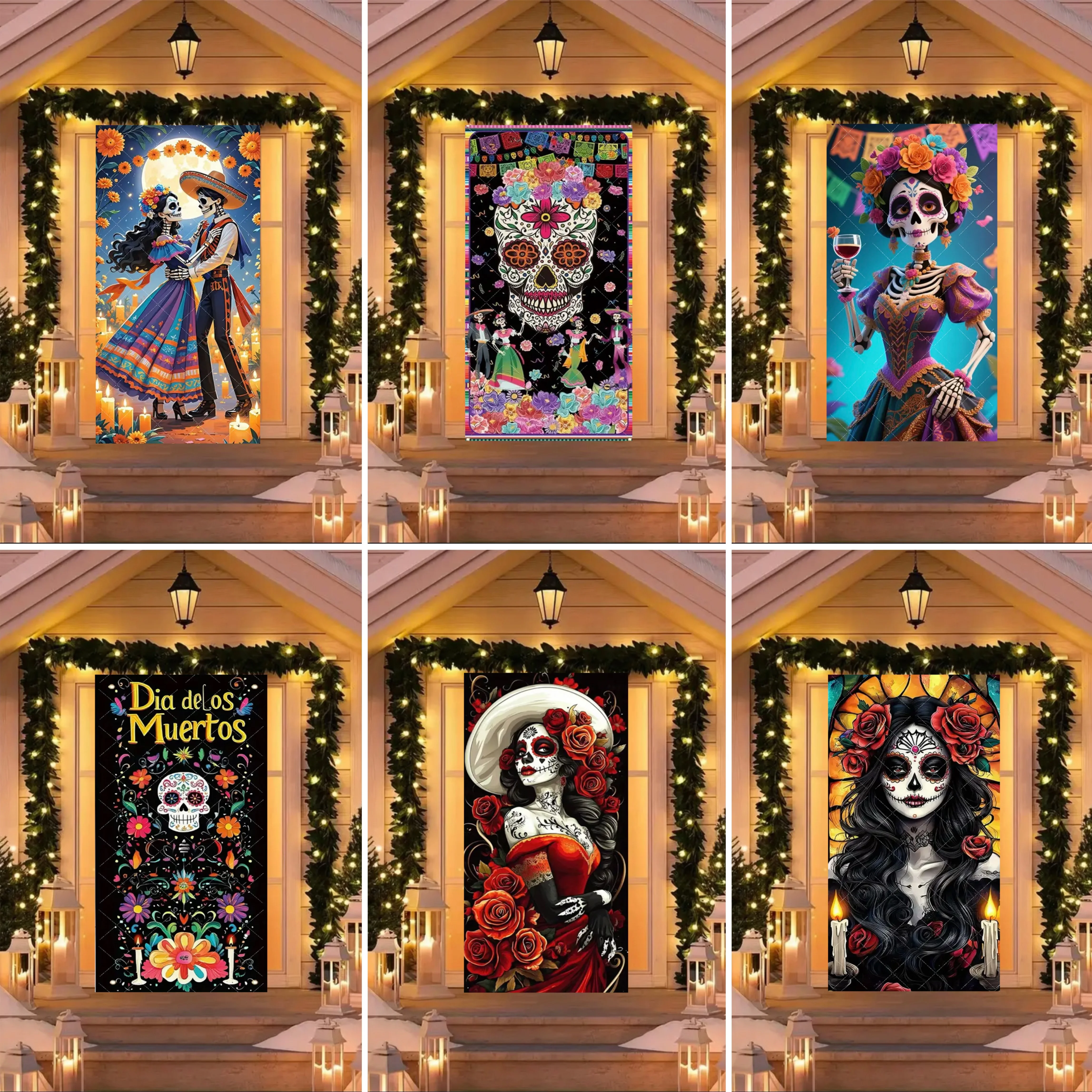 Mexican Day of the Dead Door Cover Backdrop Day of the Dead Scene Party Decor Mexican Flower Skull Skeleton Candle Partty Banner
Mexican Day of the Dead Door Cover Backdrop Day of the Dead Scene Party Decor Mexican Flower Skull Skeleton Candle Partty Banner