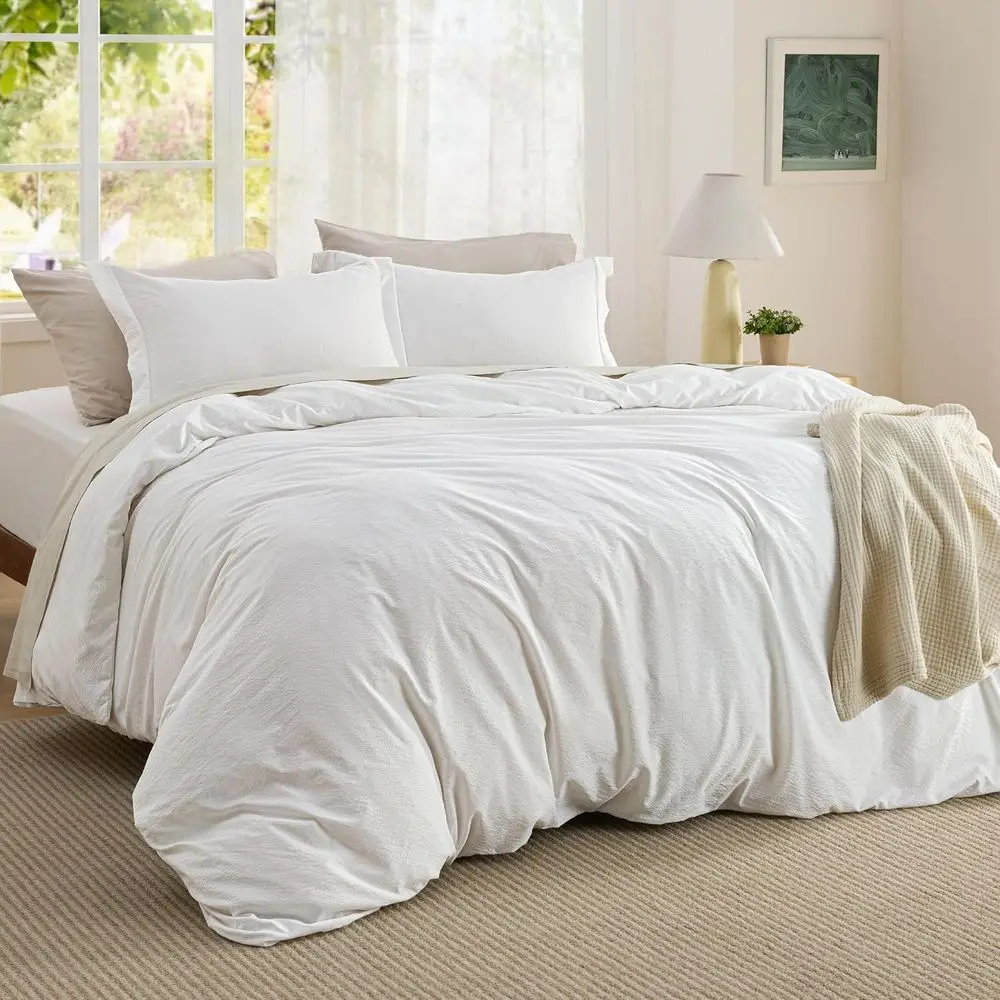 Textured Duvet Cover King Size - Cotton-Like Polyester Duvet Cover Set or All Seasons - 3 Pieces Elevated Textured Dobby Sot Bed
Textured Duvet Cover King Size - Cotton-Like Polyester Duvet Cover Set or All Seasons - 3 Pieces Elevated Textured Dobby Sot Bed