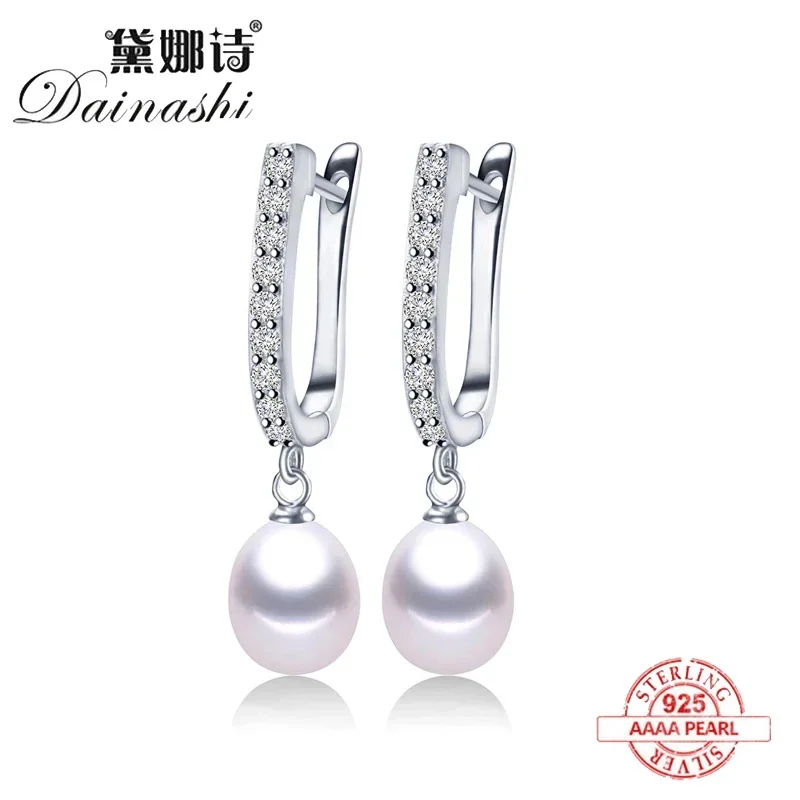 2025 Women Freshwater Pearl Earrings Zircon Fashion 925 Sterling Silver Drop Earring White Real Pearl Wedding Jewelry With Box
2025 Women Freshwater Pearl Earrings Zircon Fashion 925 Sterling Silver Drop Earring White Real Pearl Wedding Jewelry With Box