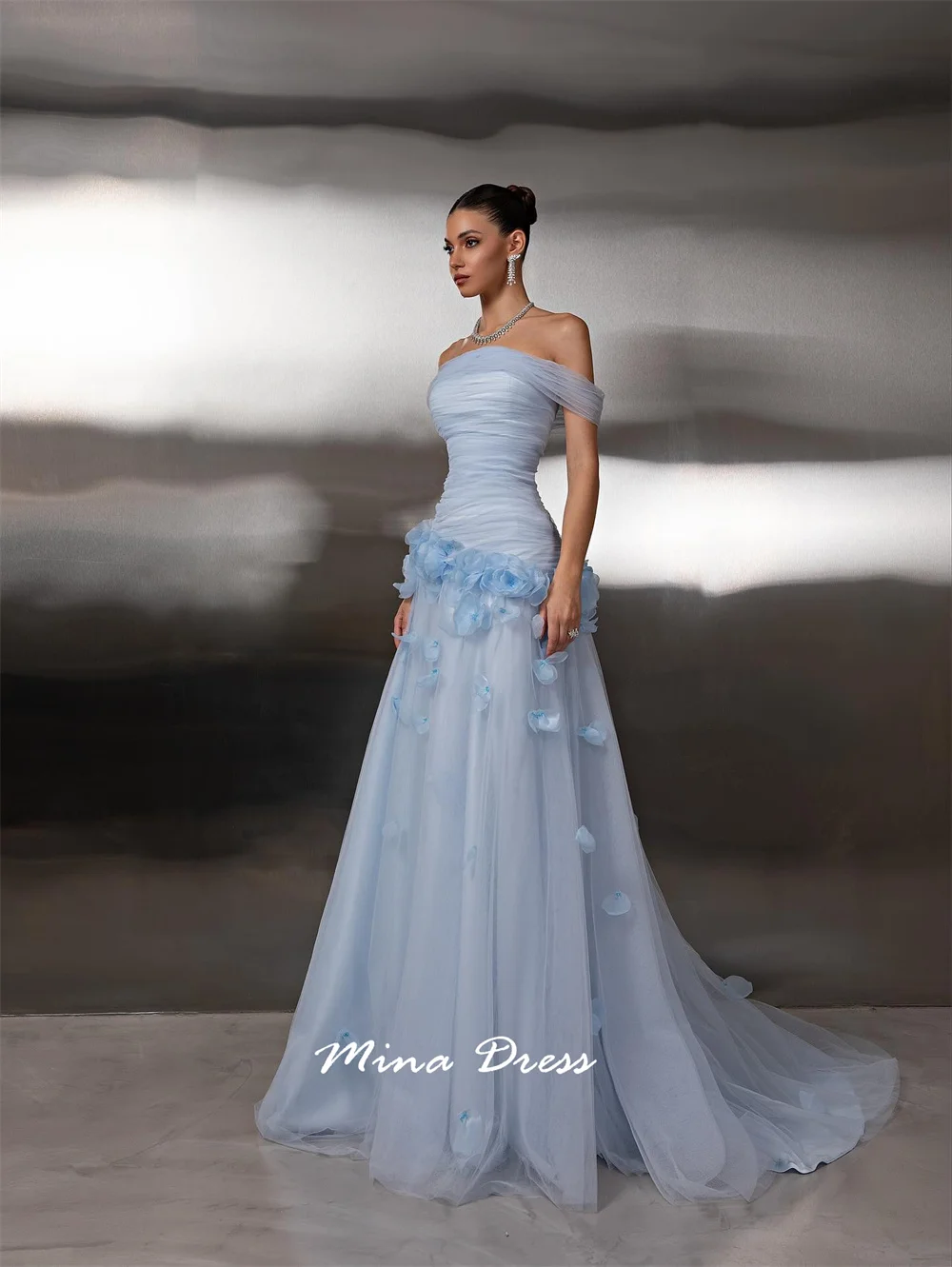 Minacusomized Flowers Evening Dress Luxury Elegant Party Dress Back-length One-length Shoulder Dresses for Formal Occasions Prom
Minacusomized Flowers Evening Dress Luxury Elegant Party Dress Back-length One-length Shoulder Dresses for Formal Occasions Prom