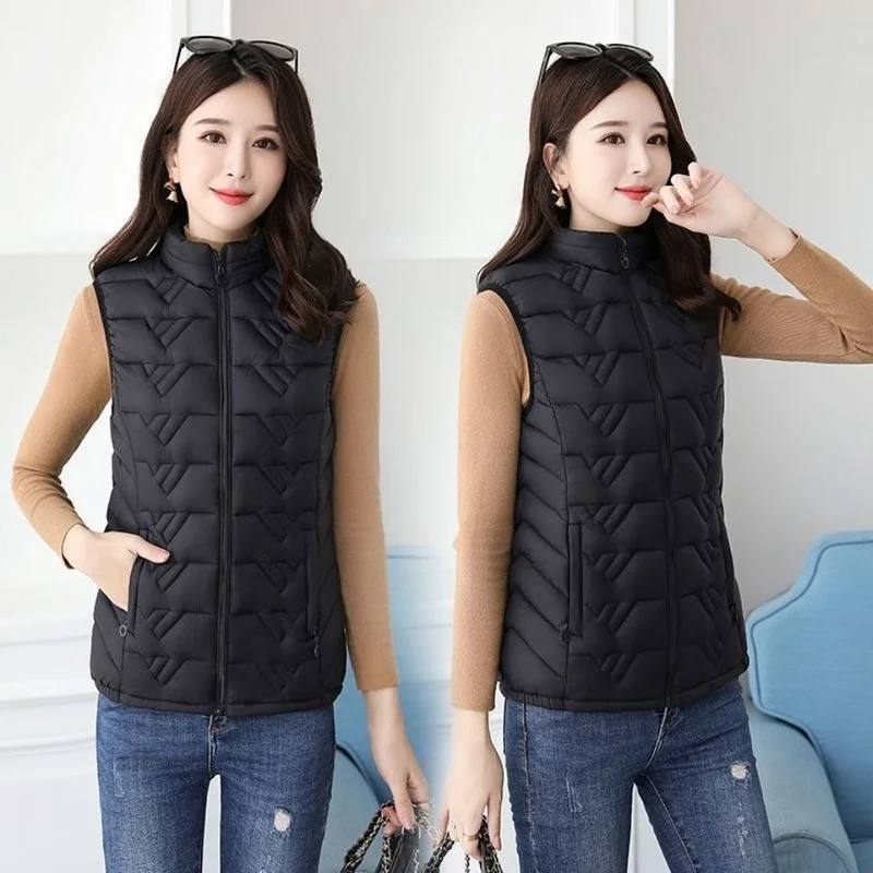 2024 New Autumn Winter Short Down Cotton Women's Vest Coat Solid Color Zipper Casual Waistcoat Ladies Jacket Female E483
2024 New Autumn Winter Short Down Cotton Women's Vest Coat Solid Color Zipper Casual Waistcoat Ladies Jacket Female E483