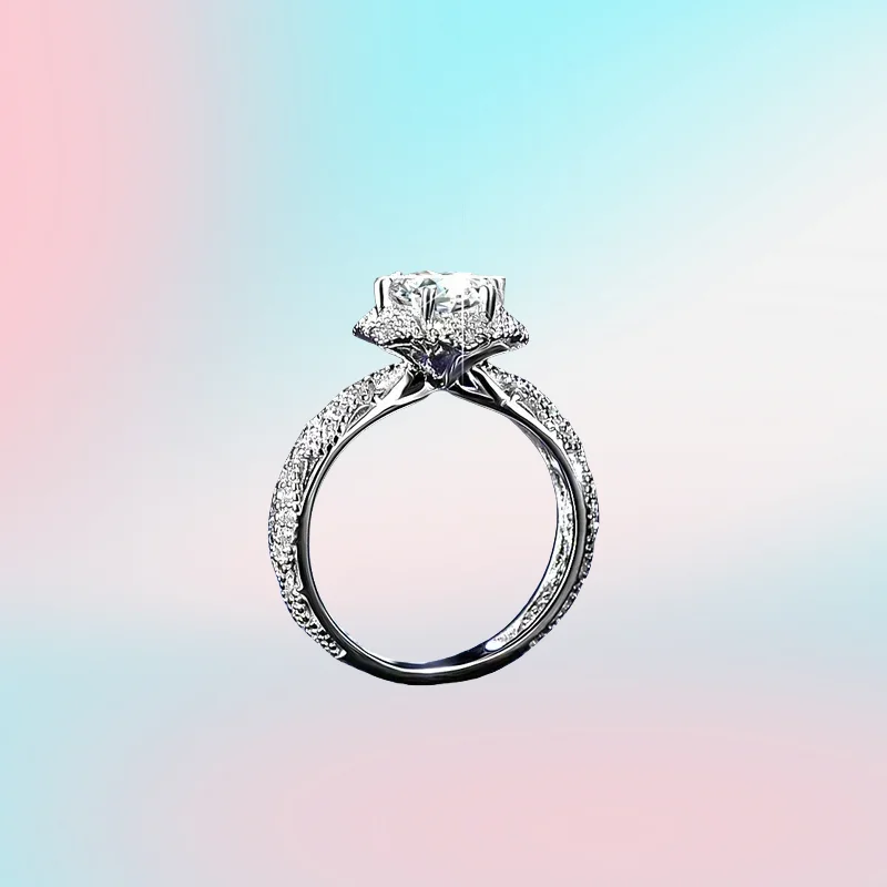 Gift Women's Luxury PT950 Platinum Eternal Wedding Ring Real GRA VVS 1 Carat Moissanite Diamond Ring Fine Jewelry Bride Accessor
Gift Women's Luxury PT950 Platinum Eternal Wedding Ring Real GRA VVS 1 Carat Moissanite Diamond Ring Fine Jewelry Bride Accessor