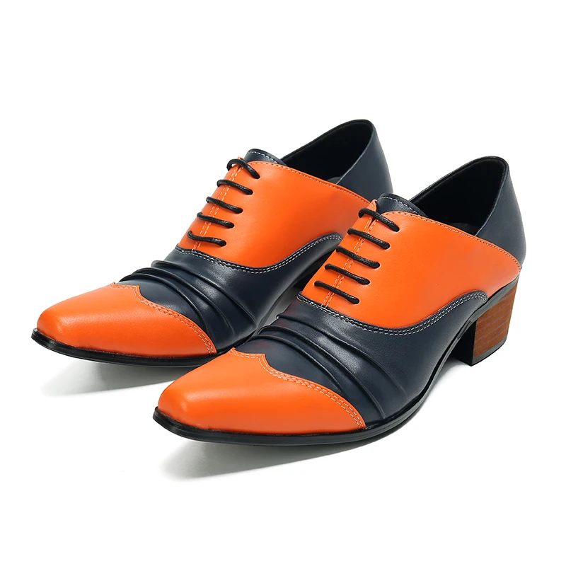Luxury Mens Business Genuine Leather Shoes Fashion Wedding Oxfords Lace-up High Heel Patchwork Coffee Brogues Dress Shoes Man
Luxury Mens Business Genuine Leather Shoes Fashion Wedding Oxfords Lace-up High Heel Patchwork Coffee Brogues Dress Shoes Man
