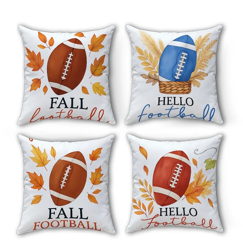 Очаровательная осенняя футбольная наволочка «HELLO Football» «FALL» с акварельным рисунком листьев, декоративная наволочка для домашнего дивана, спальни
Очаровательная осенняя футбольная наволочка «HELLO Football» «FALL» с акварельным рисунком листьев, декоративная наволочка для домашнего дивана, спальни