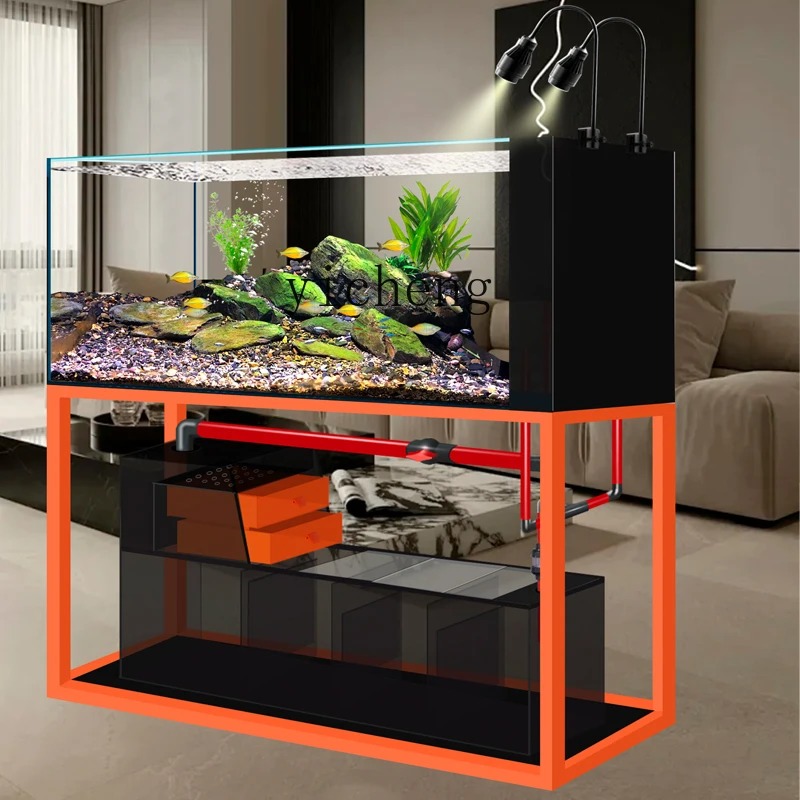 ZC industrial wind native stream tank new side overflow ecological bottom filter fish tank living room ultra-white aquarium
ZC industrial wind native stream tank new side overflow ecological bottom filter fish tank living room ultra-white aquarium