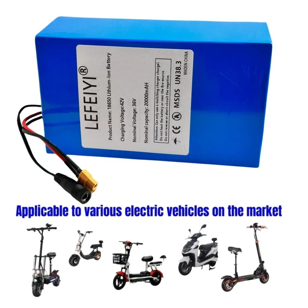 36V 10S8P 20AH lithium battery pack 20Ah electric scooter suitable for mountain bikes 250-1000W+charger
36V 10S8P 20AH lithium battery pack 20Ah electric scooter suitable for mountain bikes 250-1000W+charger
