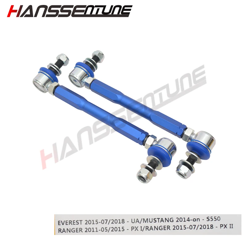 HANSSENTUNE Front Right And Left Stonger Adjustable Blue Stabilizer End Link Kit Anti-roll-sway Bar For EVEREST/Ranger T6 T7
HANSSENTUNE Front Right And Left Stonger Adjustable Blue Stabilizer End Link Kit Anti-roll-sway Bar For EVEREST/Ranger T6 T7