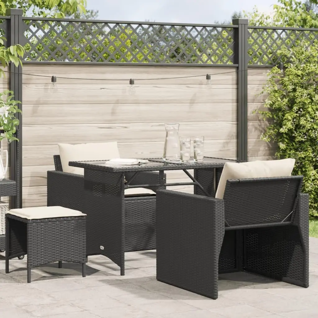 Garden Sofa Set Black and Cream Modular Outdoor Patio Seating with Cushions, Powder-Coated Steel Frame, UV-Resistant PE Rattan f
Garden Sofa Set Black and Cream Modular Outdoor Patio Seating with Cushions, Powder-Coated Steel Frame, UV-Resistant PE Rattan f