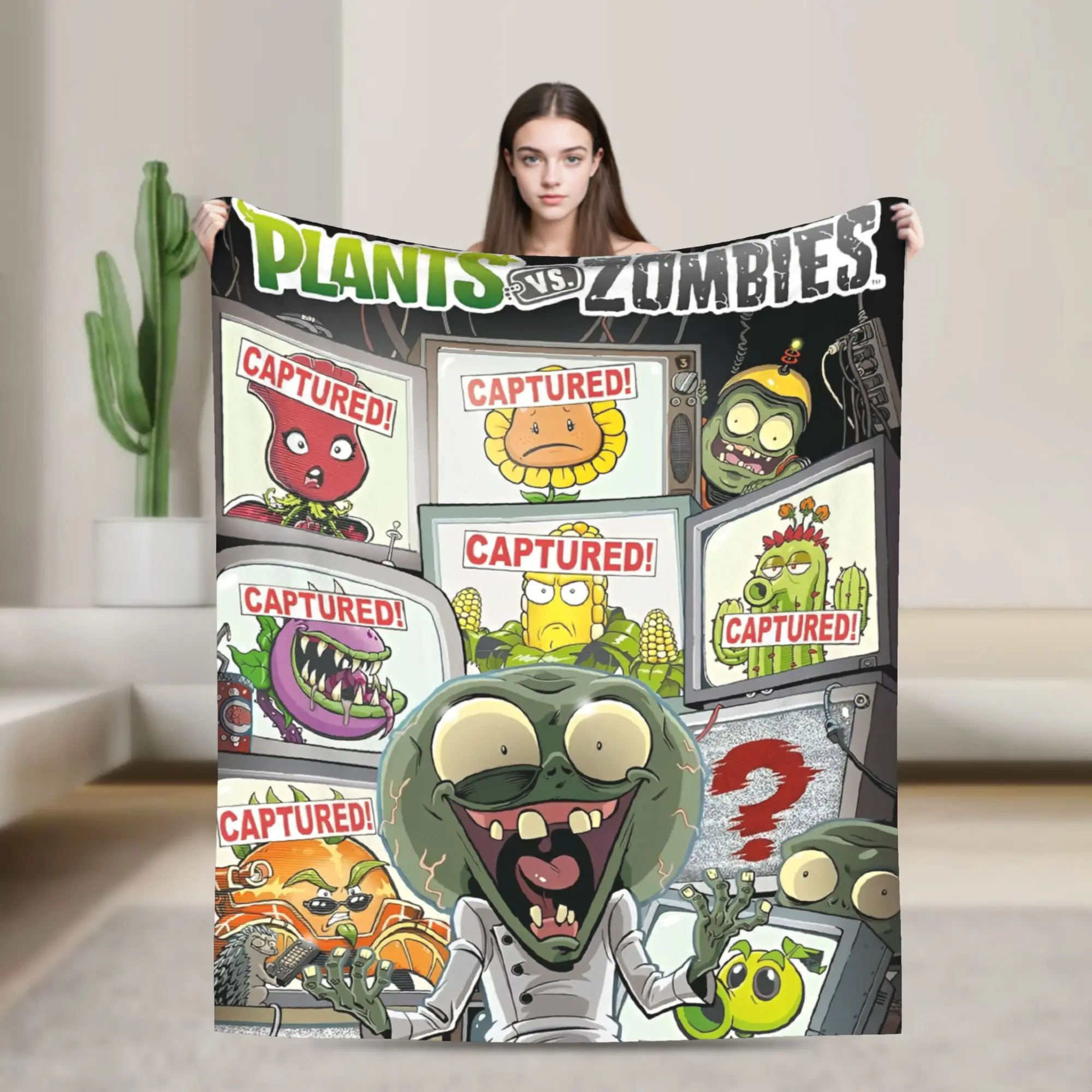 Game P-Plants-vs-Zombie Flannel Blankets Super Soft Bedding Throws for Outdoor Camping Novelty Bedspread Sofa Bed Cover
Game P-Plants-vs-Zombie Flannel Blankets Super Soft Bedding Throws for Outdoor Camping Novelty Bedspread Sofa Bed Cover