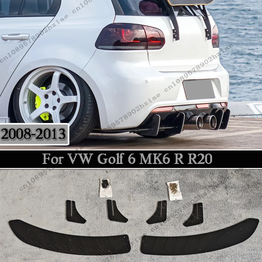Rear Bumper Lip Splitter For VW Golf 6 MK6 R R20 2008-2013 ABS Black Protector Guard Lip Spoiler Tuning Body kits
Rear Bumper Lip Splitter For VW Golf 6 MK6 R R20 2008-2013 ABS Black Protector Guard Lip Spoiler Tuning Body kits