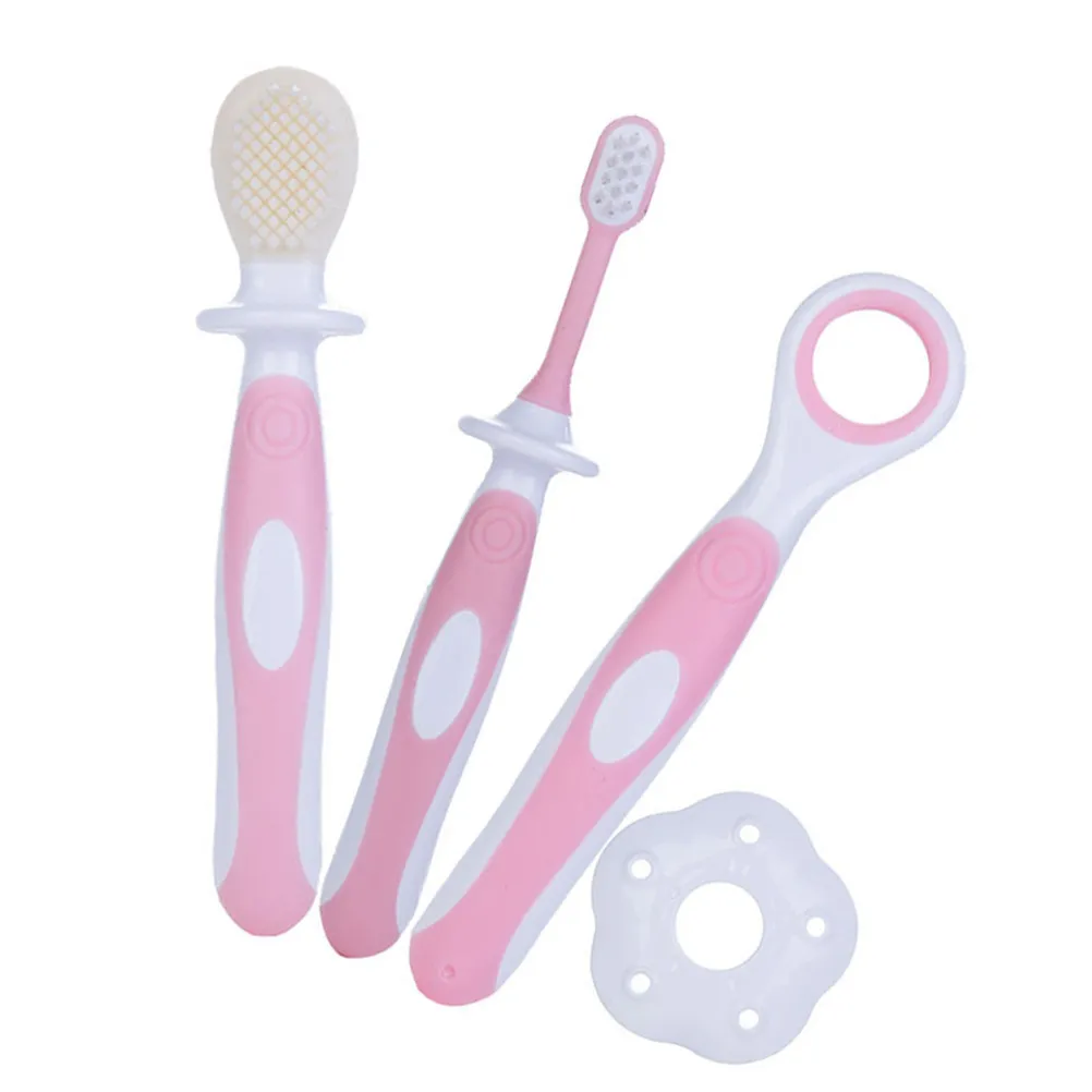 Infant Oral Hygiene Kit Pink Baby Toothbrush Silica Soft Bristle Child Toothbrush Tongue Cleaner Baby Training Brush for Kids
Infant Oral Hygiene Kit Pink Baby Toothbrush Silica Soft Bristle Child Toothbrush Tongue Cleaner Baby Training Brush for Kids