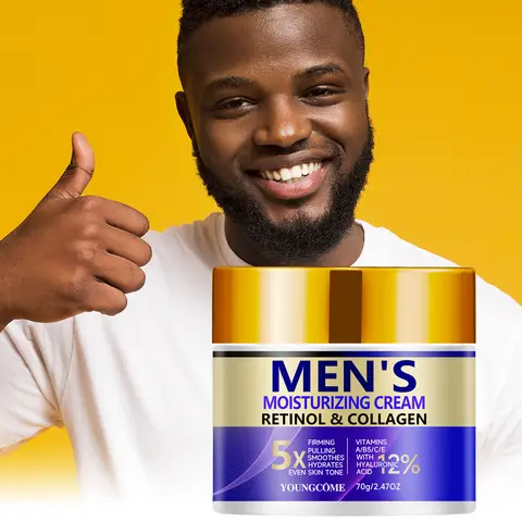 Crema hidratante facial de Retinol para hombres, crema hidratante de Retinol, antiarrugas, envejecimiento, hidratante, reduce los poros, blanqueamiento, Retinol suave