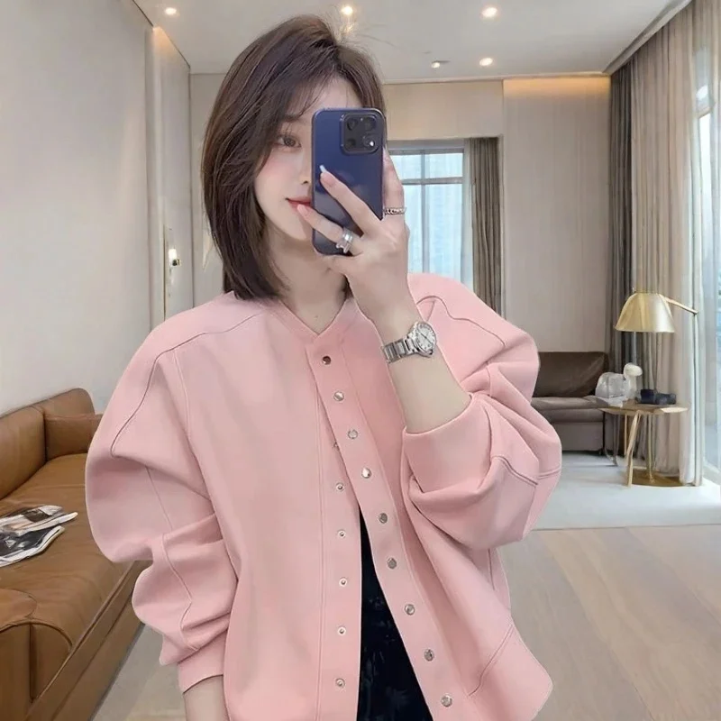 Hoodie Cardigan Baseball Jacket Women's 2025 Spring and Autumn New Loose Casual Western-style Versatile Jacket Women's top WLF
Hoodie Cardigan Baseball Jacket Women's 2025 Spring and Autumn New Loose Casual Western-style Versatile Jacket Women's top WLF
