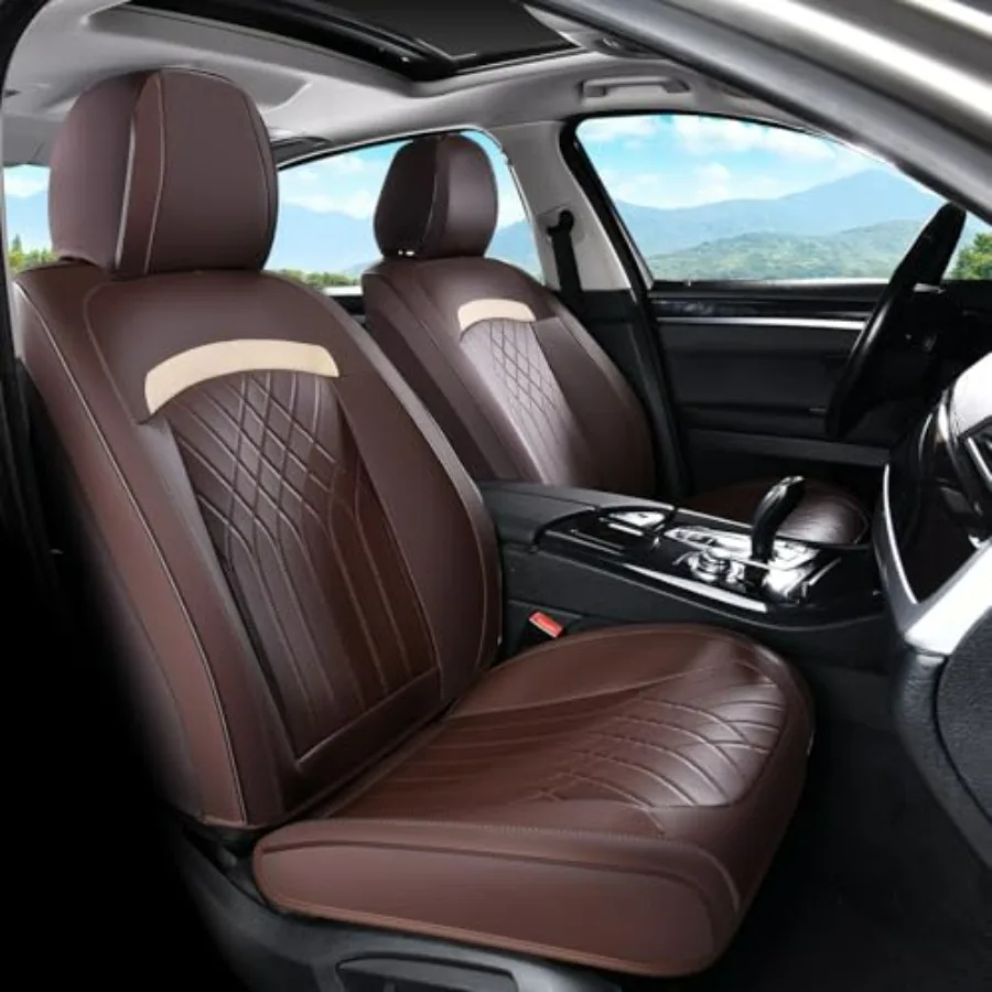 Front Car Seat Covers Leather Seat Covers for Cars Waterproof Breathable Universal Automotive Seat Covers Front Fit for Most Se
Front Car Seat Covers Leather Seat Covers for Cars Waterproof Breathable Universal Automotive Seat Covers Front Fit for Most Se