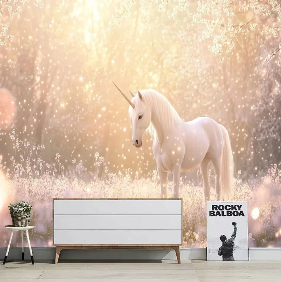 Customized multi material mural, Nordic hand-painted cute unicorn starry sky children's background wall decoration 3d wallpaper
Customized multi material mural, Nordic hand-painted cute unicorn starry sky children's background wall decoration 3d wallpaper