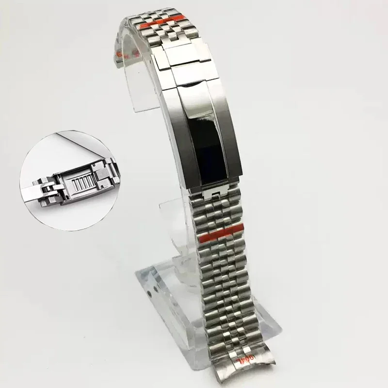20mm Jubilee 904 Watchband For Rolex Sub GMT Yacht Daytona Men's Strap Luxury watch chain Mod Parts Replacement Accessories
20mm Jubilee 904 Watchband For Rolex Sub GMT Yacht Daytona Men's Strap Luxury watch chain Mod Parts Replacement Accessories