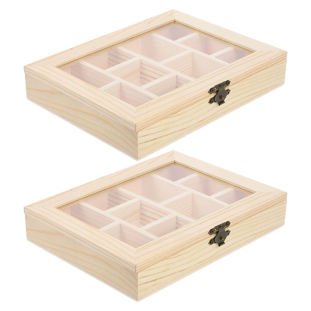 2 Pcs Handmade Decorative Box for Children Rectangle Unfinished Wood Boxes Project Wooden Storage
2 Pcs Handmade Decorative Box for Children Rectangle Unfinished Wood Boxes Project Wooden Storage
