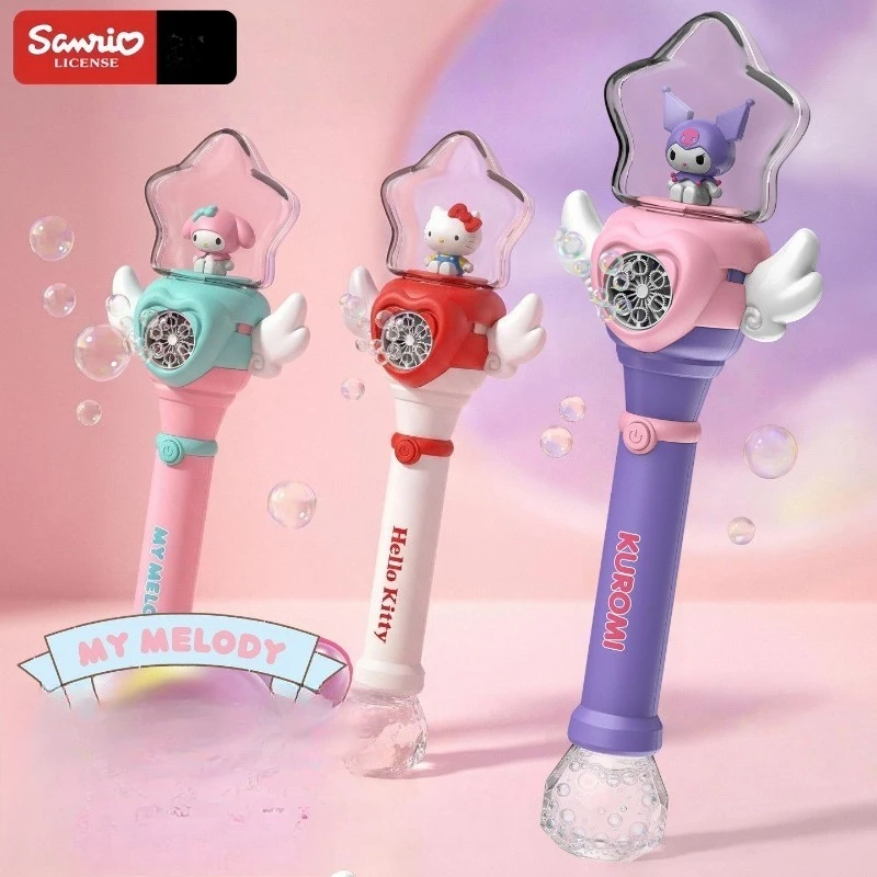 Электрическая автоматическая машина для выдувания пузырей Sanrio Magic Wand с персонажами Куроми и Мелоди, в стиле аниме и кавайи, для Дня защиты детей
Электрическая автоматическая машина для выдувания пузырей Sanrio Magic Wand с персонажами Куроми и Мелоди, в стиле аниме и кавайи, для Дня защиты детей