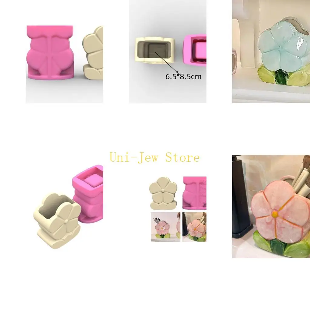40GB DIY Flower Pots Silicone Mold Floral Pen Holder Gypsum Resin Molds Concrete
40GB DIY Flower Pots Silicone Mold Floral Pen Holder Gypsum Resin Molds Concrete