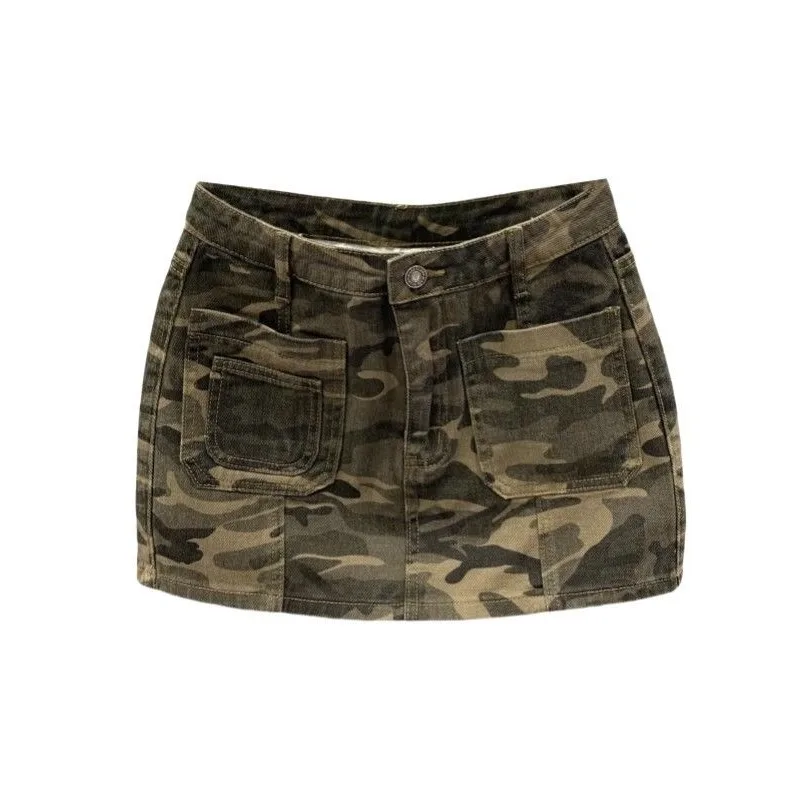 Retro Camouflage Denim Tooling Short Skirt with Pocket Women's 2025 Summer New High Waist Skinny A-Word Hip Wrap Y2k Skirt
Retro Camouflage Denim Tooling Short Skirt with Pocket Women's 2025 Summer New High Waist Skinny A-Word Hip Wrap Y2k Skirt
