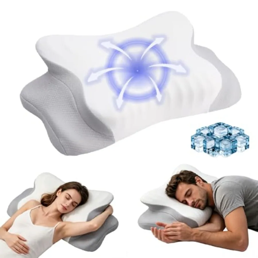 Cervical Neck Pillow, Ergonomic Contour Memory Foam Pillow for Neck Shoulder Pain Relief Breathable Cooling Cover, Orthopedic S
Cervical Neck Pillow, Ergonomic Contour Memory Foam Pillow for Neck Shoulder Pain Relief Breathable Cooling Cover, Orthopedic S